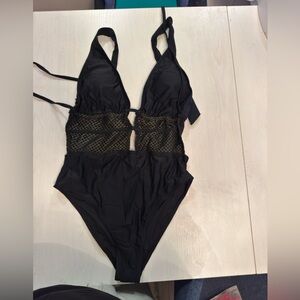 Cupshe Black One Piece Swimsuit